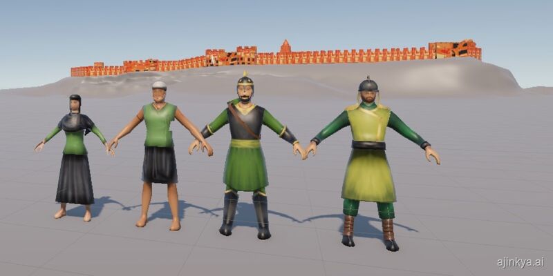 3D units before the fort