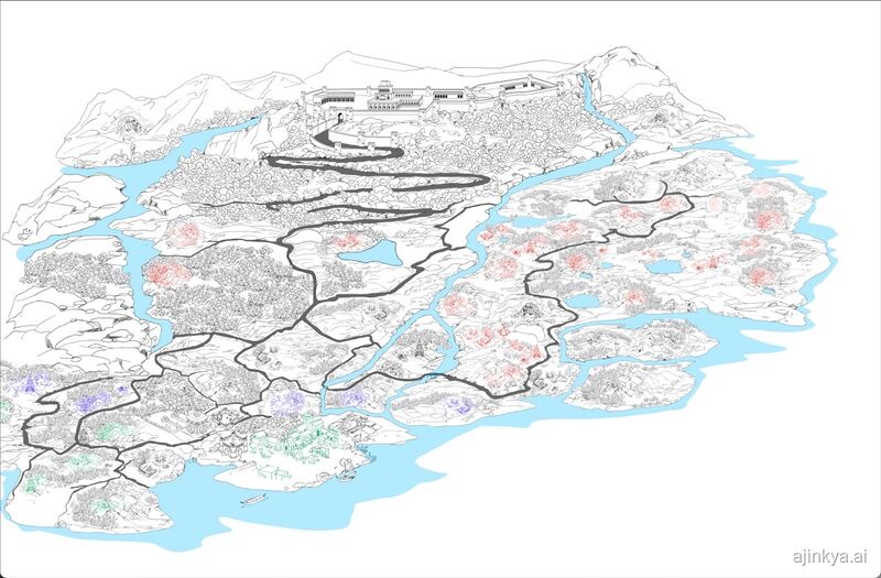 Hand-drawn Torna campaign map