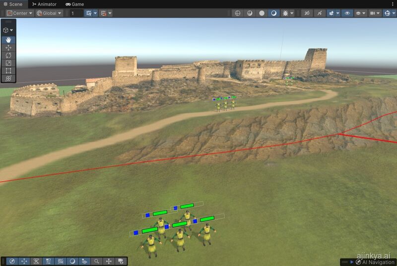 Unity prototype of Torna fort